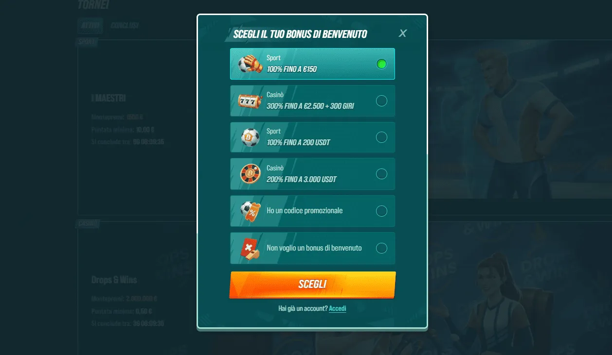 Registrazione Golisimo Casino